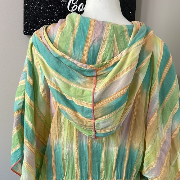 Anthropologie Lilka Hollie Batwing Sleeved Tunic Yellow Sz M/L - Picture 12 of 14